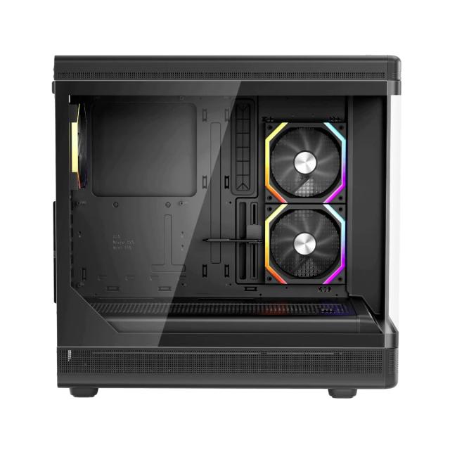 Кутия 1stPlayer PB8 A-RGB Black, Middle Tower, 1 x USB 3.0, 1 x USB 2.0, 1 x USB 3.1 Type-C, ATX, mATX, Mini-ITX