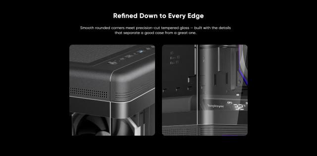 Кутия 1stPlayer PB8 A-RGB Black, Middle Tower, 1 x USB 3.0, 1 x USB 2.0, 1 x USB 3.1 Type-C, ATX, mATX, Mini-ITX