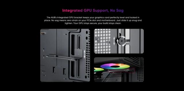Кутия 1stPlayer AU8 Black, Middle Tower, 1 x USB 3.0, 1 x USB 2.0, 1 x USB 3.1 Type-C, ATX, mATX, Mini-ITX