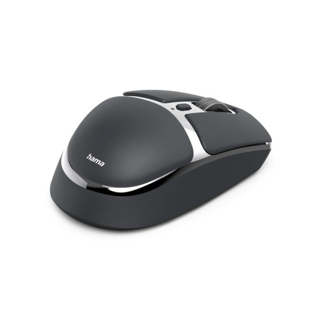 Мишка HAMA "WM-800" Wireles/Bluetooth, ергономична, оптична (800-3200 dpi), 4 бутона, тиха, Черна