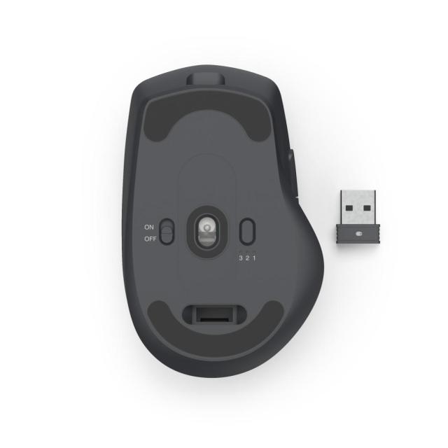 Мишка HAMA "WM-800" Wireles/Bluetooth, ергономична, оптична (800-3200 dpi), 4 бутона, тиха, Черна