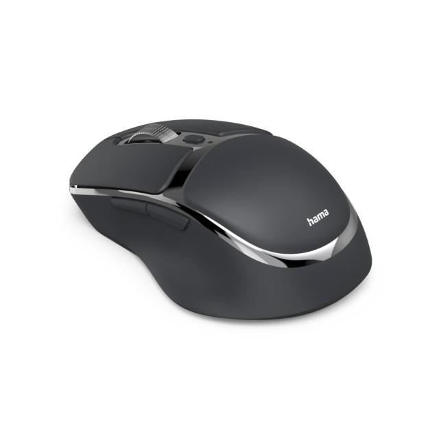 Мишка HAMA "WM-800" Wireles/Bluetooth, ергономична, оптична (800-3200 dpi), 4 бутона, тиха, Черна