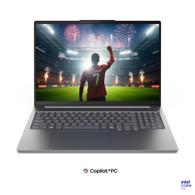 Лаптоп Lenovo IdeaPad Pro 5 16IPH11, Intel Core Ultra 7 356H 16C (1.5 / 4.7 GHz, 18MB Cache), 16.0" (40.64 cm) 2.8K OLED Glossy Display, Intel Graphics 4 Xe3, 32GB LPDDR5X, 1TB M.2 NVMe SSD, No OS