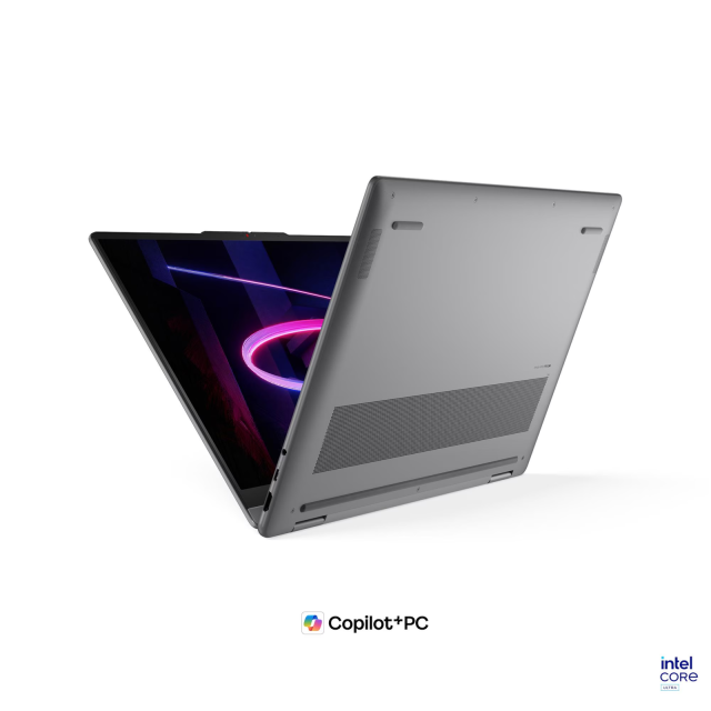 Лаптоп Lenovo Yoga 7 2-in-1 16IPH11 Aura Edition, Intel Core Ultra 7 355 8C (1.7 / 4.7 GHz, 12MB Cache), 16.0" (40.64 cm) WUXGA OLED Anti-fingerprint Display, Intel Graphics 4 Xe3, Touchscreen, 24GB LPDDR5X, 1TB M.2 NVMe SSD, Windows 11 Home 