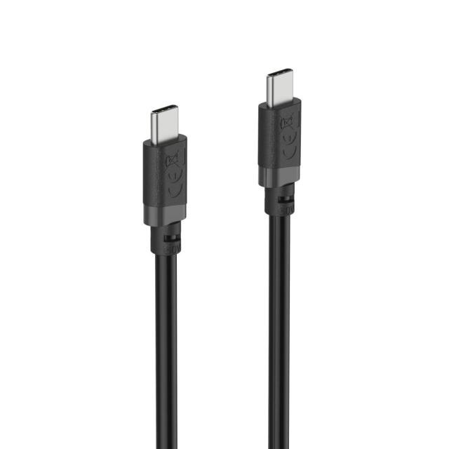 Кабел HAMA USB Type-C (м) към USB Type-C (м), 60W, 0.5 м, черен