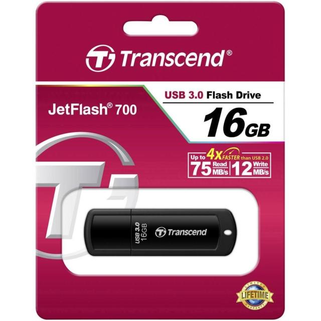 Памет Transcend 16GB JETFLASH 700, USB 3.0 