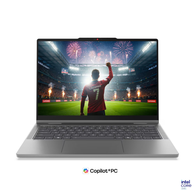 Лаптоп Lenovo IdeaPad 5 2-in-1 14IPH11, 14.0", Intel Core Ultra 7 355 8C (1.7 / 4.7 GHz, 12MB Cache), 14.0" (35.56 cm) WUXGA IPS Glossy Display, Touchscreen, Intel Graphics 4 Xe3, 32GB DDR5, 512 GB M.2 NVMe SSD, Windows 11 Home