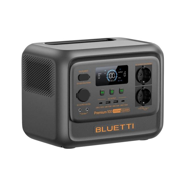 Преносима захранваща станция, Bluetti Portable Power Station Premium 100 V2, 2000 W / 1024 Wh