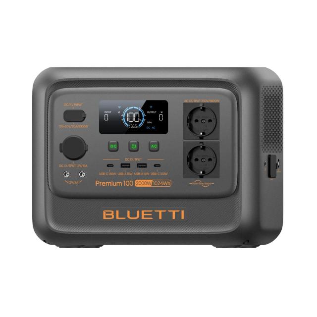 Преносима захранваща станция, Bluetti Portable Power Station Premium 100 V2, 2000 W / 1024 Wh