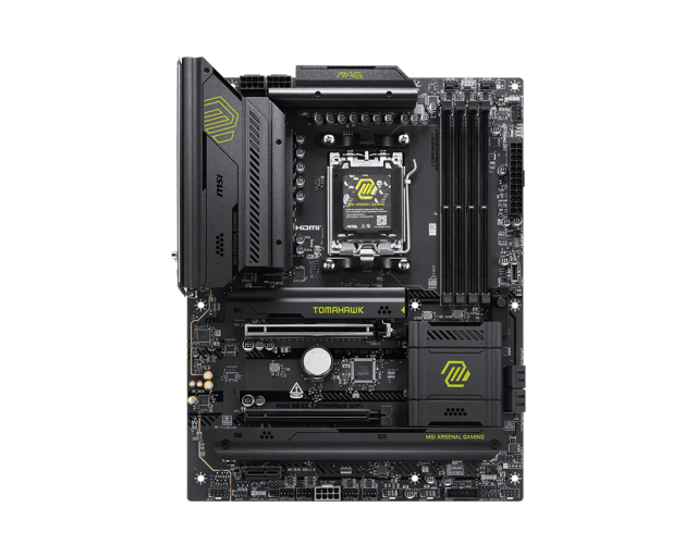 Дънна платка MSI MAG B850 TOMAHAWK WIFI, AM5, 4x DDR5, 3x M.2, 4x SATA 6G, Wi-Fi 7+Bluetooth, 5G LAN, HDMI, ATX 