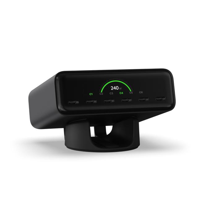 Зарядно устройство Satechi ChargeView 240W, 6x USB Type-C, Space Black