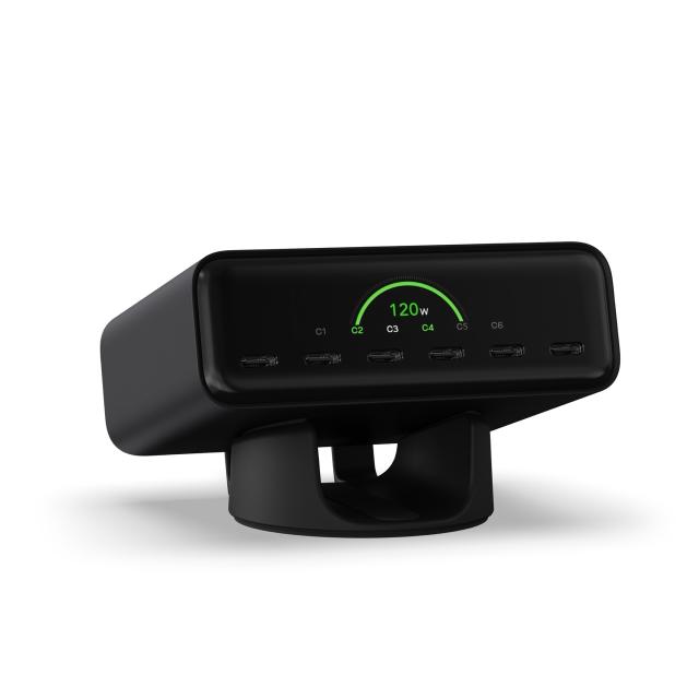 Зарядно устройство Satechi ChargeView 240W, 6x USB Type-C, Space Black