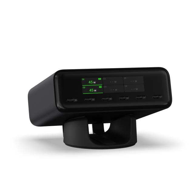 Зарядно устройство Satechi ChargeView 240W, 6x USB Type-C, Space Black