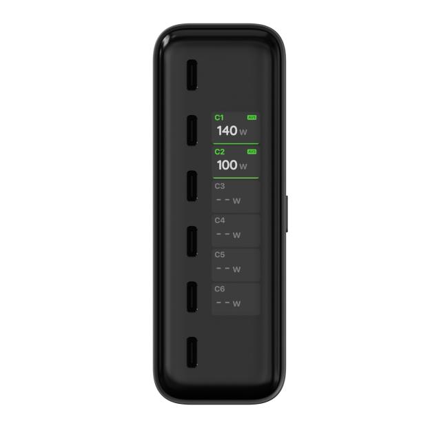 Зарядно устройство Satechi ChargeView 240W, 6x USB Type-C, Space Black