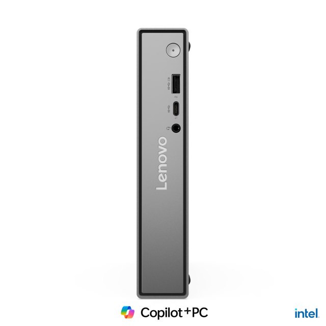 Компютър Lenovo ThinkCentre neo 50q Gen 6, Intel Core Ultra 7 256V 8C (2.2 / 4.8 GHz, 12MB Cache), Intel Arc 140V, 16GB LPDDR5X, 1TB SSD M.2 NVMe, Wi-Fi 6+ BT5.2, Ethernet (GbE RJ-45), HDMI, DisplayPort, No OS