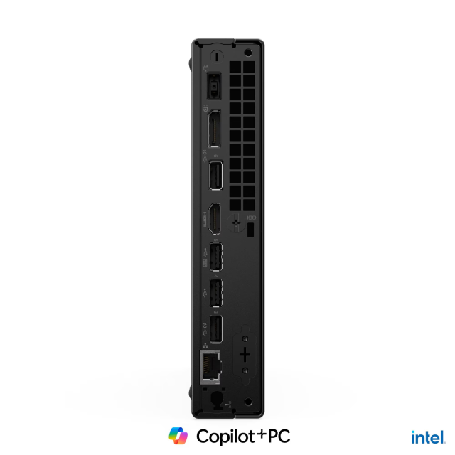 Компютър Lenovo ThinkCentre neo 50q Gen 6, Intel Core Ultra 7 256V 8C (2.2 / 4.8 GHz, 12MB Cache), Intel Arc 140V, 16GB LPDDR5X, 1TB SSD M.2 NVMe, Wi-Fi 6+ BT5.2, Ethernet (GbE RJ-45), HDMI, DisplayPort, No OS