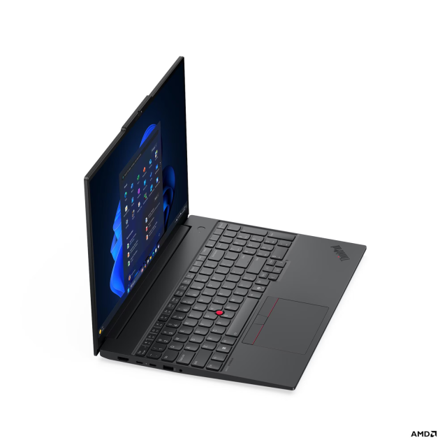 Лаптоп Lenovo ThinkPad E16 G4, AMD Ryzen AI 5 330 4C (3.4 / 4.5 GHz, 8MB Cache), 16.0" (40.64 cm) WUXGA IPS Anti-glare Display, AMD Radeon 820M, 16GB DDR5, 512GB M.2 NVMe SSD, No OS
