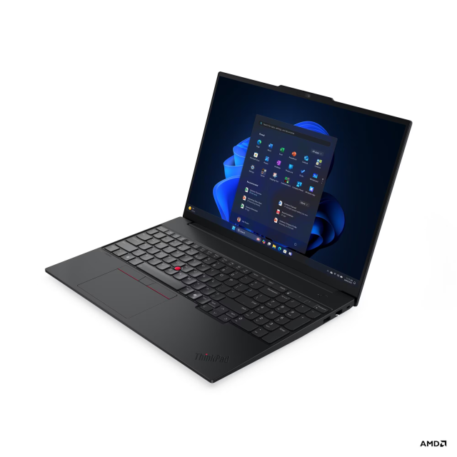 Лаптоп Lenovo ThinkPad E16 G4, AMD Ryzen AI 5 330 4C (3.4 / 4.5 GHz, 8MB Cache), 16.0" (40.64 cm) WUXGA IPS Anti-glare Display, AMD Radeon 820M, 16GB DDR5, 512GB M.2 NVMe SSD, No OS