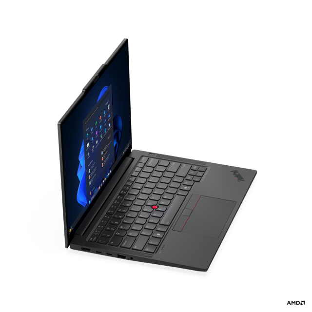 Лаптоп Lenovo ThinkPad E14 G8, AMD Ryzen AI 5 330 4C (3.4 / 4.5 GHz, 8MB Cache), 14.0" (35.56 cm) WUXGA IPS Anti-glare Display, AMD Radeon 820M, 16GB DDR5, 512GB M.2 NVMe SSD, No OS