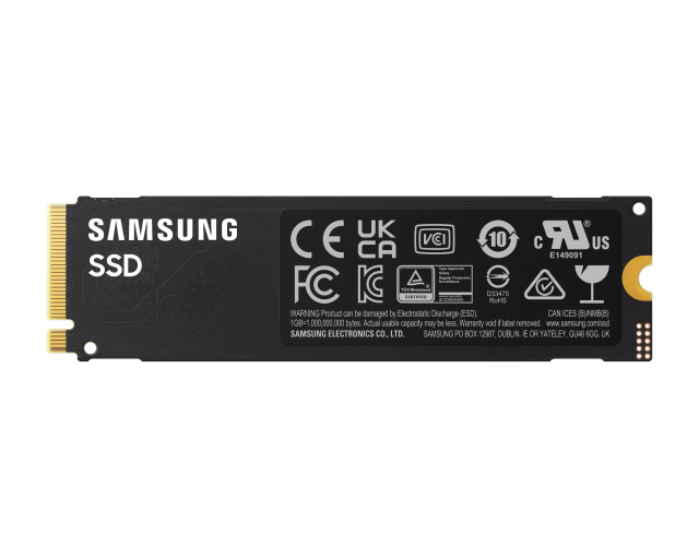 Samsung SSD 990 1TB PCIe 4.0 NVMe M.2 V-NAND, Read 7150 MB/s Write 6450 MB/s