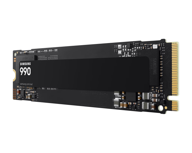 Samsung SSD 990 1TB PCIe 4.0 NVMe M.2 V-NAND, Read 7150 MB/s Write 6450 MB/s