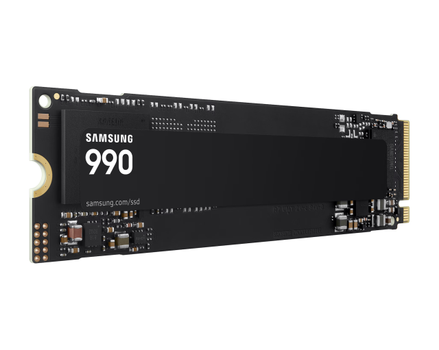 Samsung SSD 990 1TB PCIe 4.0 NVMe M.2 V-NAND, Read 7150 MB/s Write 6450 MB/s