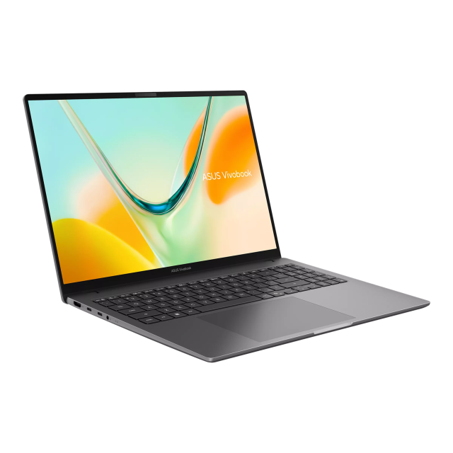 Лаптоп ASUS Vivobook S16 S5608QA-MB234W, Qualcomm Snapdragon X X1-26-101 8C (2.97 GHz, 30MB Cache), 16.0" (40.64 cm) WUXGA IPS Anti-Glare Display, 16GB LPDDR5X, 256GB SSD NVMe, Windows 11 Home