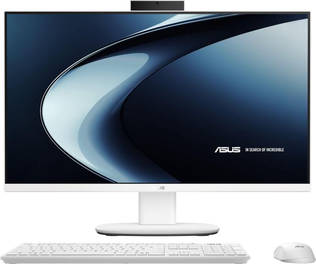 Kомпютър All-in-One ASUS ExpertCenter V400 V470VA-WPE079W, 27.0" (68.58 см) FHD Anti-Glare Display, Intel Core 7 240H 10C (2.5 / 5.2 GHz, 24MB Cache), 16GB DDR5, 512GB SSD M.2 NVMe, Windows 11 Home, White