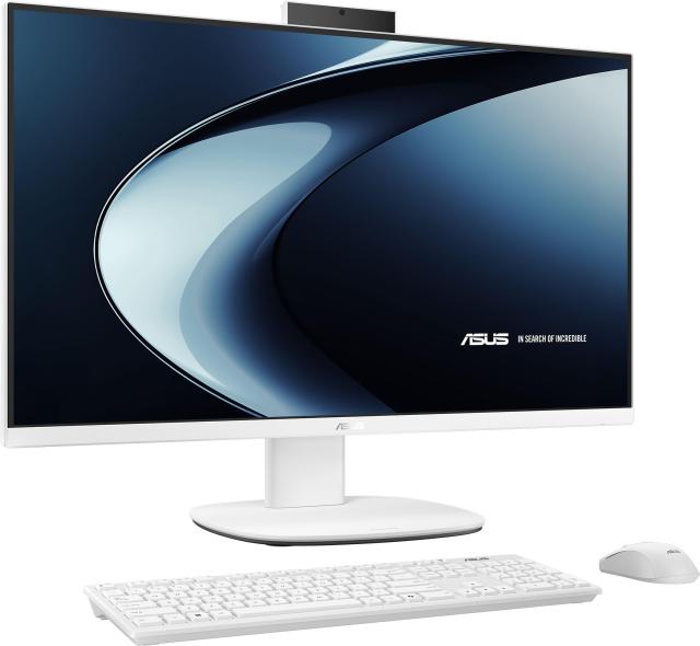 Kомпютър All-in-One ASUS ExpertCenter V400 V470VA-WPE079W, 27.0" (68.58 см) FHD Anti-Glare Display, Intel Core 7 240H 10C (2.5 / 5.2 GHz, 24MB Cache), 16GB DDR5, 512GB SSD M.2 NVMe, Windows 11 Home, White