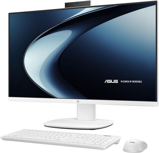Kомпютър All-in-One ASUS ExpertCenter V400 V470VA-WPE079W, 27.0" (68.58 см) FHD Anti-Glare Display, Intel Core 7 240H 10C (2.5 / 5.2 GHz, 24MB Cache), 16GB DDR5, 512GB SSD M.2 NVMe, Windows 11 Home, White