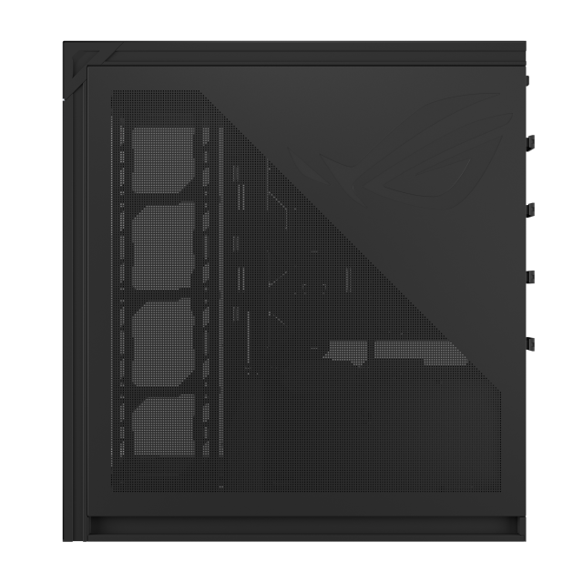 Кутия Asus ROG Cronox Black, Middle Tower, 4x USB 3.2, 2x USB Type-C, LCD екранен, BTF/EATX/ATX/microATX/Mini-ITX