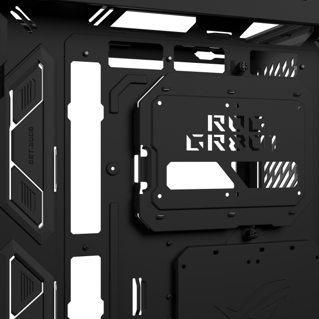 Кутия Asus ROG Cronox Black, Middle Tower, 4x USB 3.2, 2x USB Type-C, LCD екранен, BTF/EATX/ATX/microATX/Mini-ITX