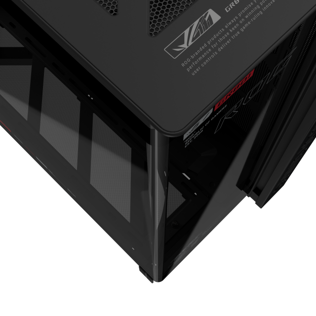 Кутия Asus ROG Cronox Black, Middle Tower, 4x USB 3.2, 2x USB Type-C, LCD екранен, BTF/EATX/ATX/microATX/Mini-ITX