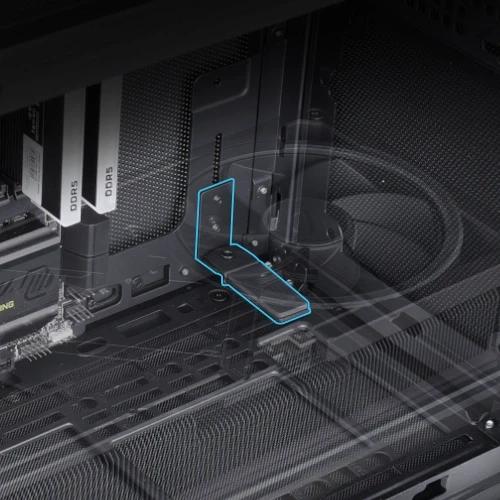Кутия Lian-Li DAN B4 Wood Edition Black, Mini Tower, 2x USB 3.0, 1x USB Type-C, 1x HD Audio, mATX, Mini-ITX