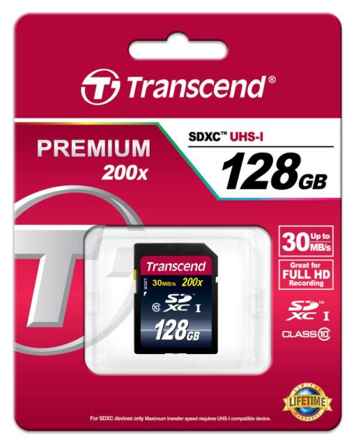 Памет Transcend 128GB SDXC (Class 10)
