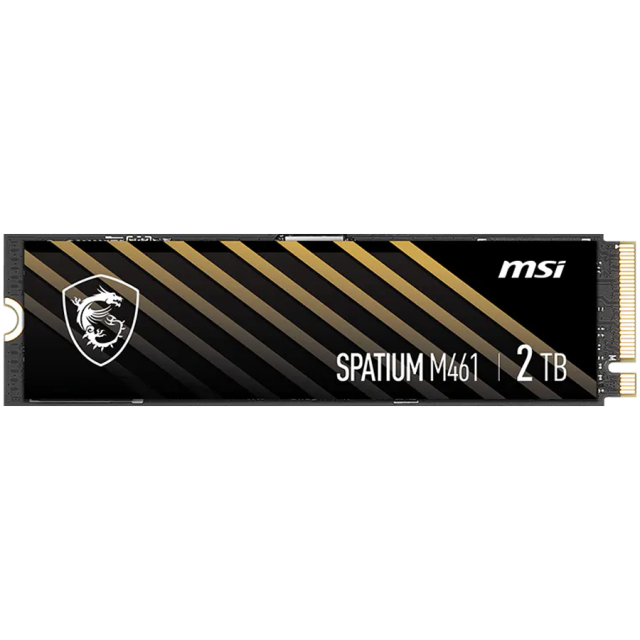 MSI SPATIUM M461 SSD 2TB, PCIe Gen4 NVMe M.2 2280