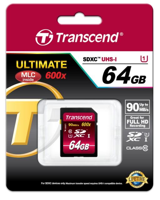 Памет Transcend 64GB SDXC UHS-I (Class10)