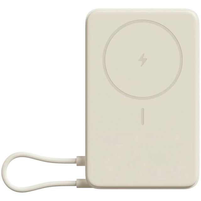 Външна батерия Xiaomi Magnetic Power Bank 10000 with Built-in Stand, 5900 mAh, Beige