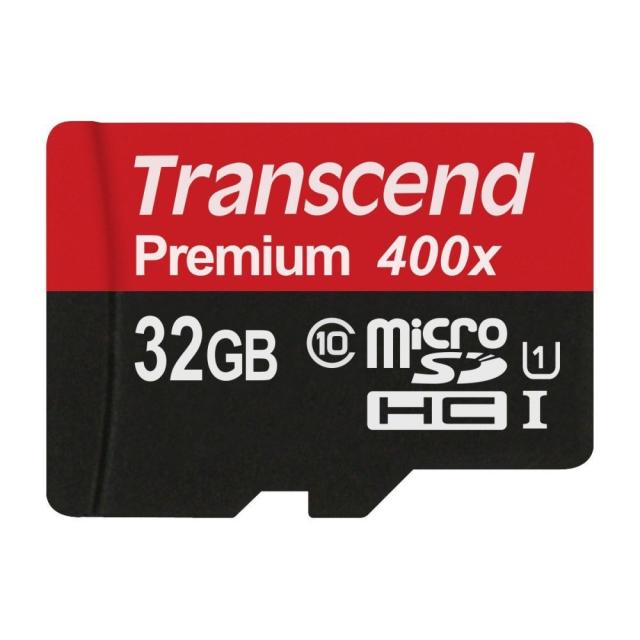 Памет Transcend 32GB micro SDHC UHS-I Premium (with adapter, Class 10)