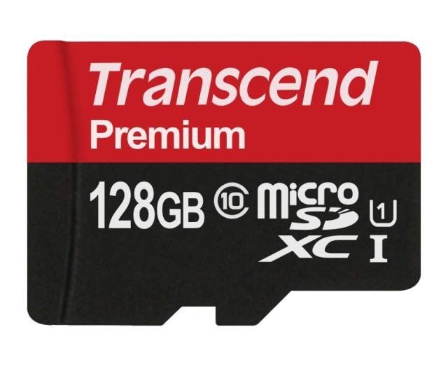 Памет Transcend 128GB micro SDXC UHS-I Premium (with adapter, Class 10)