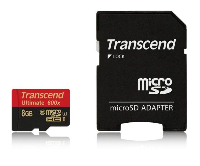 Памет Transcend 8GB microSDHC UHS-I (with adapter, Class 10)
