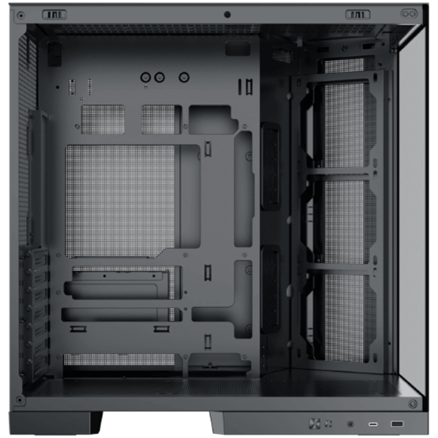 Кутия XIGMATEK Aqua 7, Mid Tower, 1x USB 3.0, 1x USB Type-C, HD Audio, M-ATX/Mini ITX/ATX/E-ATX, Черна
