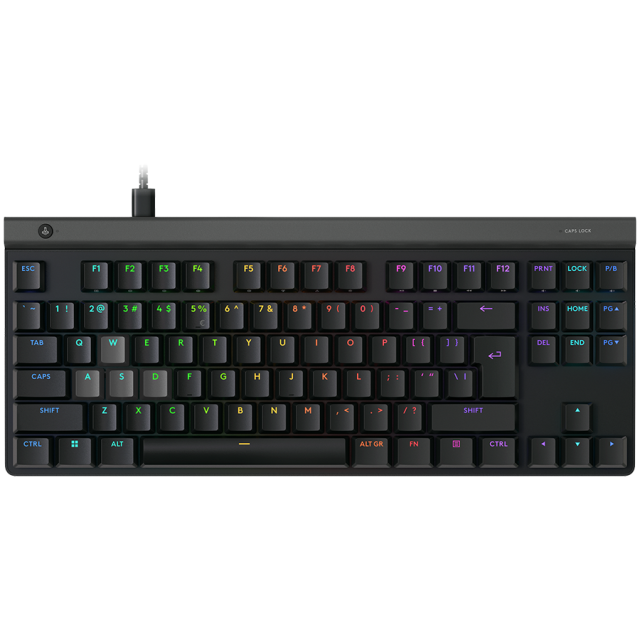 Клавиатура Logitech G515 Rapid TKL, механична, аналогови суичове, USB, Black