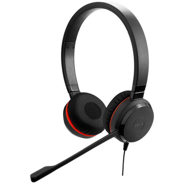 Слушалки Jabra Evolve 20 SE Stereo MS, USB А/C, микрофон, черни