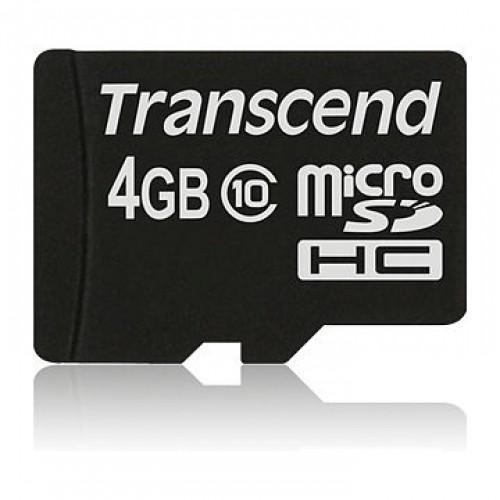 Памет Transcend 4GB micro SDHC (No Box & Adapter, Class 10)