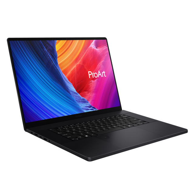 Лаптоп ASUS ProArt Studiobook P16 OLED H7606WP-SR254X, AMD Ryzen AI 9 HX 370 12C (2.0 / 5.1 GHz, 36MB Cache), 16.0" (40.64 cm) 3K OLED Anti-glare Display, 64GB LPDDR5X, 2TB M.2 NVMe SSD, Windows 11 Pro