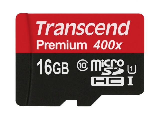 Памет Transcend 16GB micro SDHC UHS-I Premium (No Box & Adapter, Class 10)