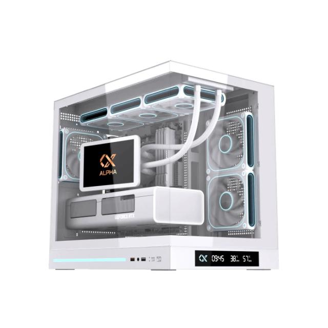 Кутия XIGMATEK Cloud M DGT 3AF White, Mini Tower, 1x USB 3.0, 1x USB 2.0, HD Audio, M-ATX / Mini ITX