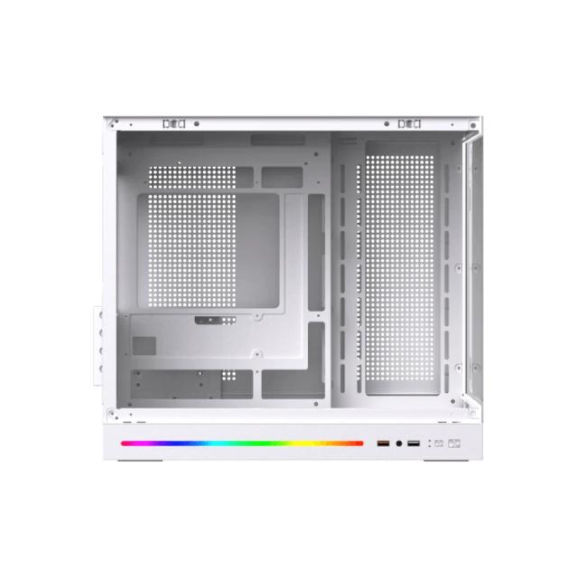 Кутия XIGMATEK Cloud M DGT 3AF White, Mini Tower, 1x USB 3.0, 1x USB 2.0, HD Audio, M-ATX / Mini ITX