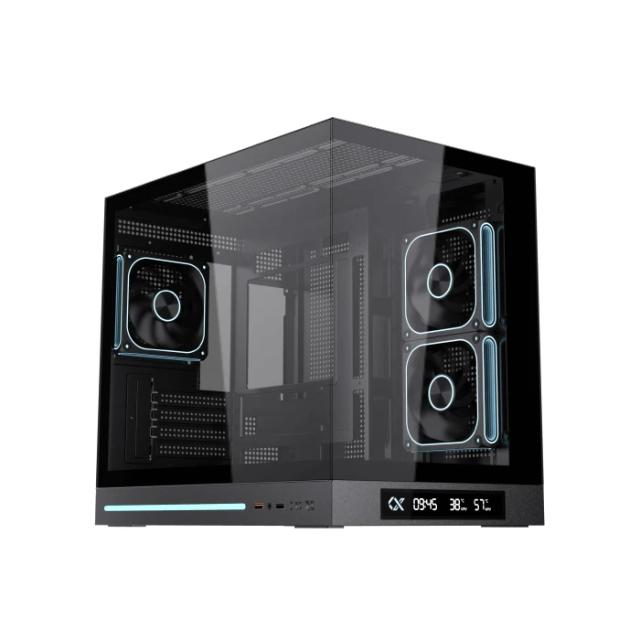 Кутия XIGMATEK Cloud M DGT 3AF Black, Mini Tower, 1x USB 3.0, 1x USB 2.0, HD Audio, M-ATX / Mini ITX